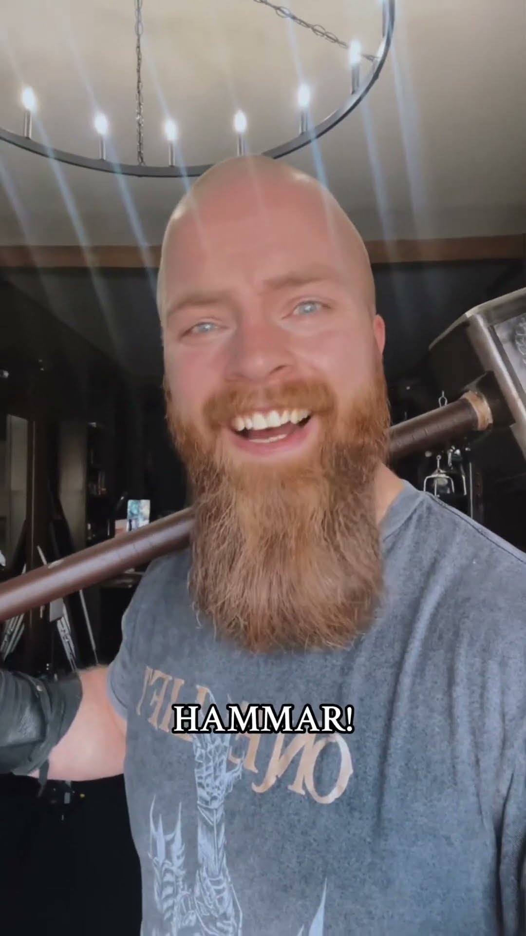 @Scottykfitness PAY ATTENTION! HAMMAR! ❤️??⚒️ #vikings #charity #stream #workout #fantasy #dnd